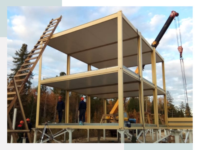 Строительство модульных здания Салават