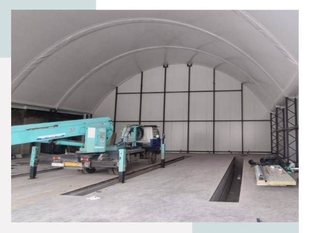 Внутреннее оснащение ангаров в Салавате