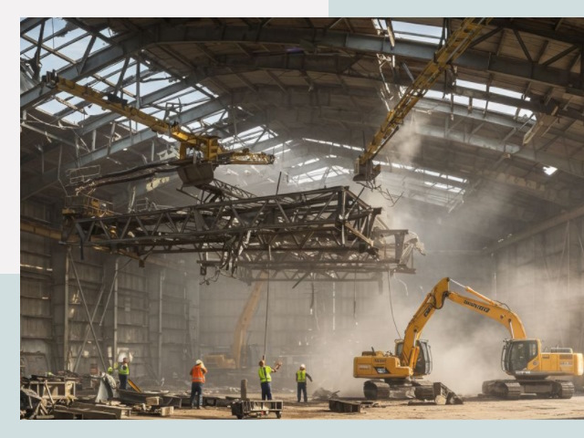 Демонтаж ангаров в Салавате от 640 руб. за м²