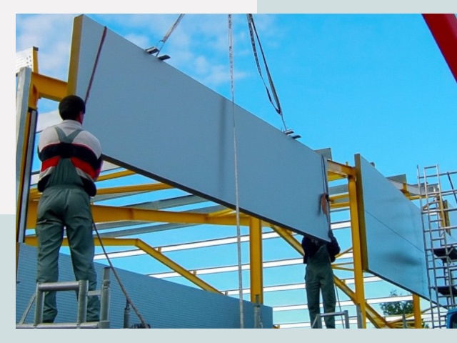 Монтаж сэндвич-панелей в Салавате от 640 руб.